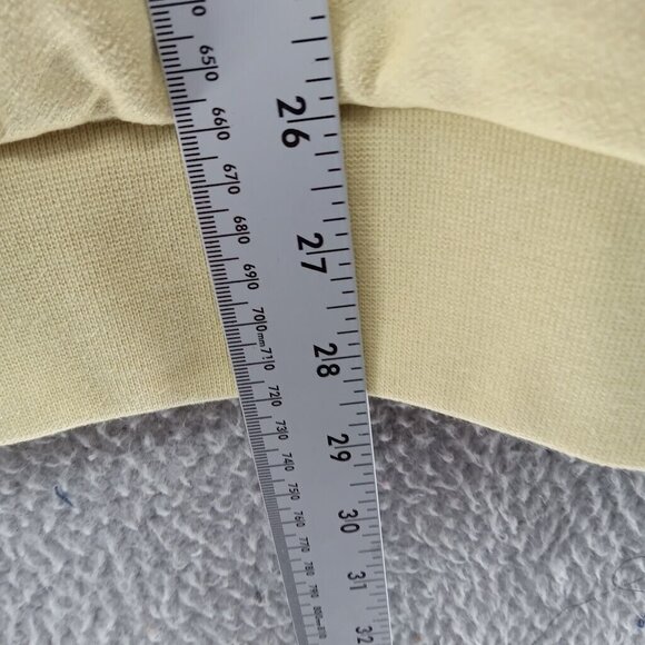 Adidas Sweatshirt Mens Large Yellow Halo Gold Sueded Hoodie Basketball Mesh Line - Picture 2 of 9